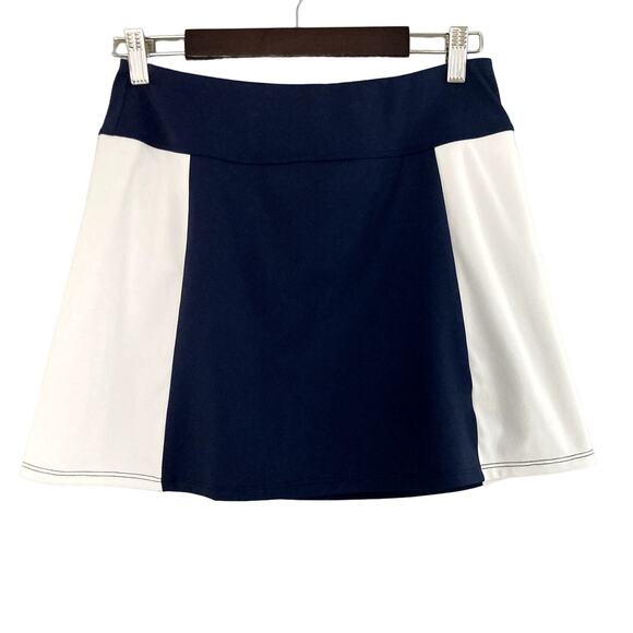 Foray Golf Color Blocked Side Panel 15.5" Skort - Navy Blue White - Medium - Picture 1 of 10